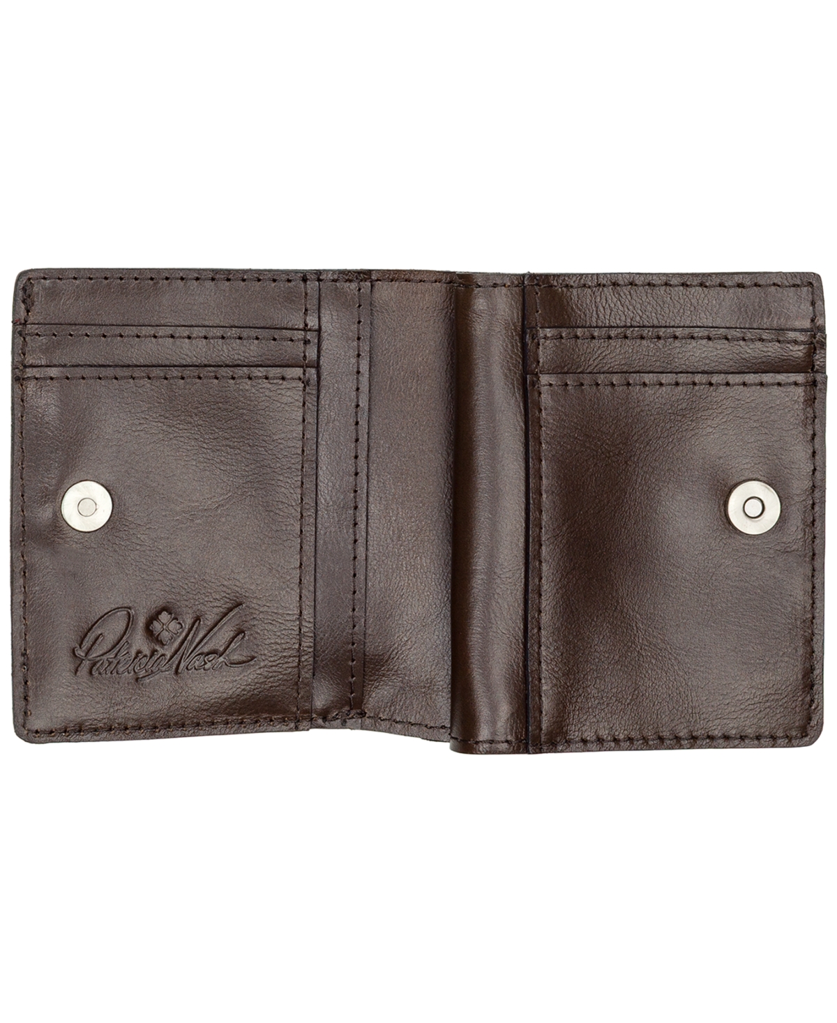 Patricia Nash Linette Bark Leaves Snap Wallet In Brown