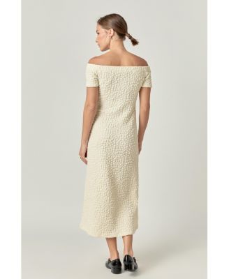 Women's Textured Midi Dress