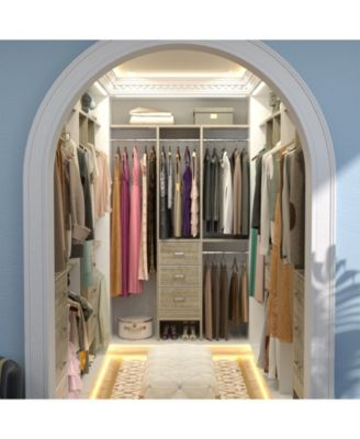 4FT Small Closet Organizer with Fabric Drawers