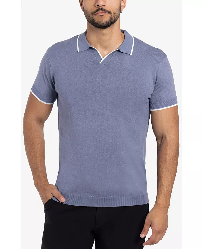 Men's Collar V-Neck Polo Sweater - thumbnail 5