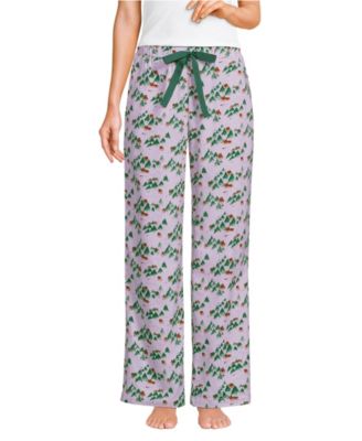 Women's Flannel Wide Leg Sleep Pants