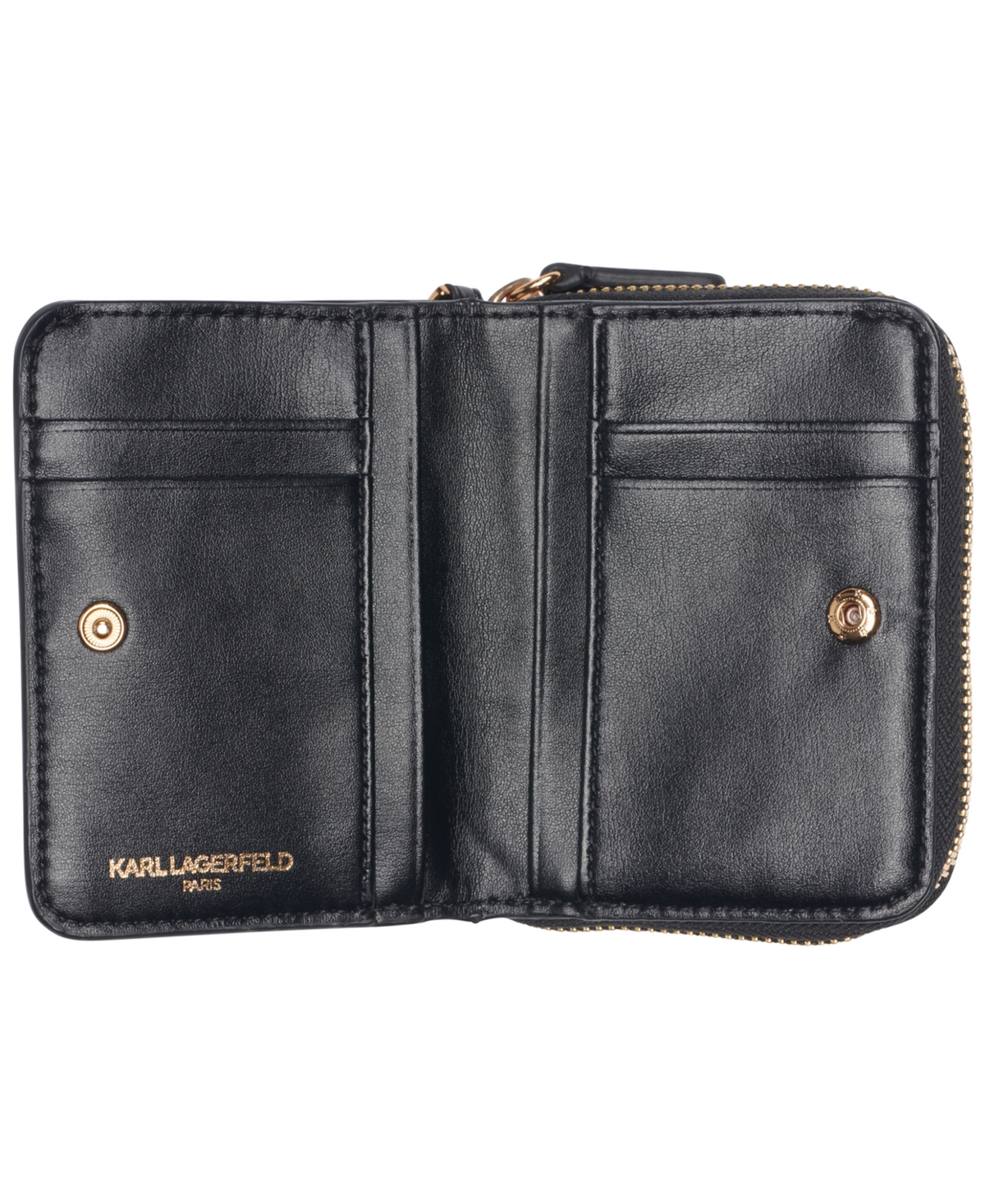 Karl Lagerfeld Boxed Zip Around Wallet In Brown