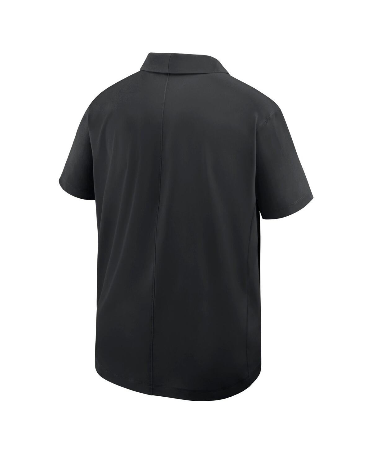 Nike Men's Black U.s. Paralympics Woven Polo Shirt In Black