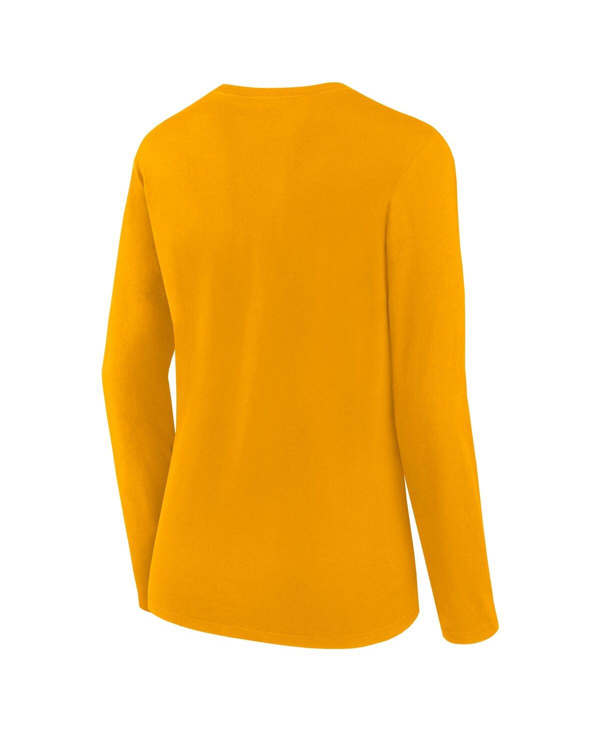 Fanatics Women's Gold Golden State Warriors Top Baller Long Sleeve T-shirt In Orange