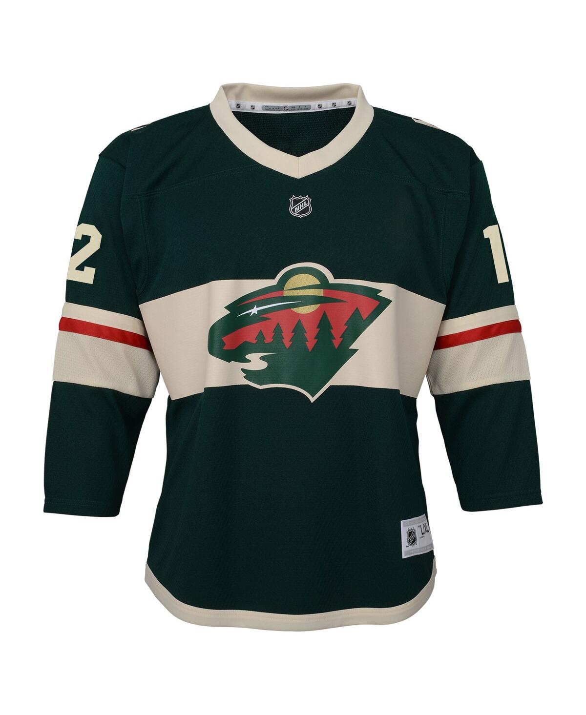 Outerstuff Big Boys and Girls Matthew Boldy Green Minnesota Wild Home Replica Jersey