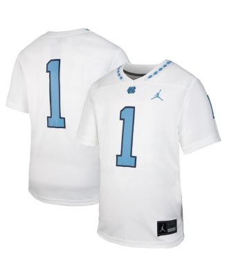 Jordan - Big Boys and Girls 1 White North Carolina Tar Heels Untouchable Replica Game Jersey