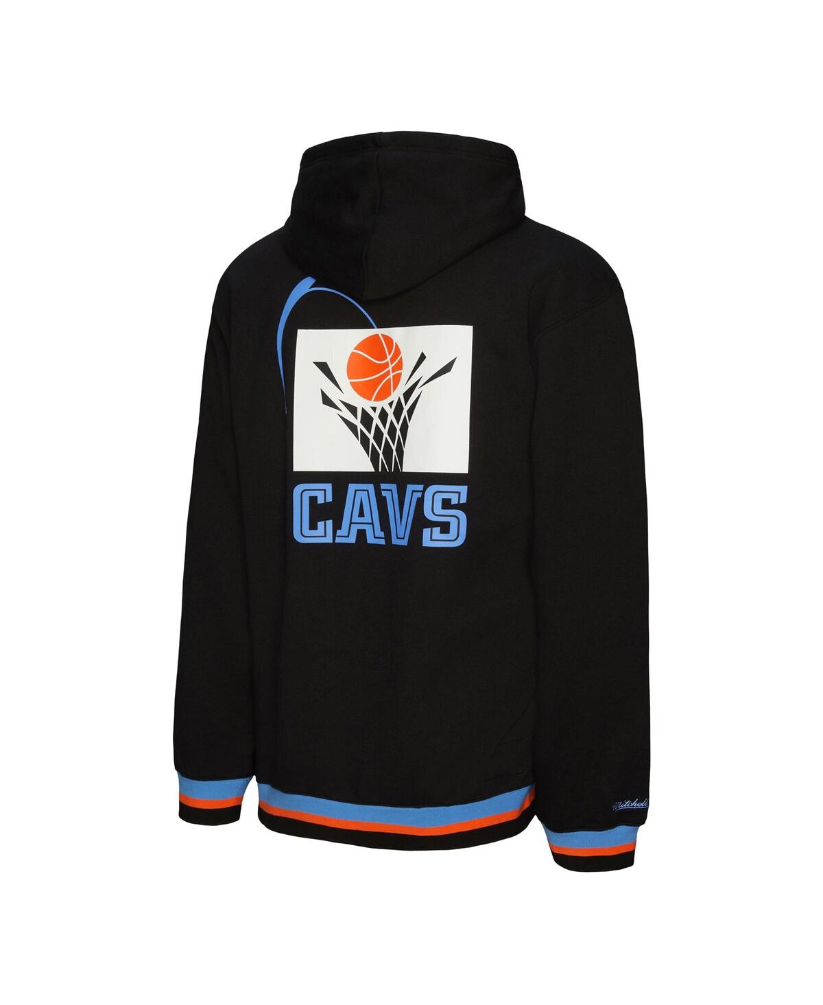 Mitchell & Ness Men's And Women's Black Cleveland Cavaliers Heavyweight Hoodie In Black