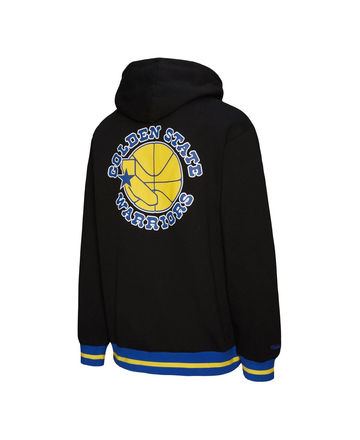Mitchell & Ness Men's And Women's Black Golden State Warriors Heavyweight Hoodie In Black