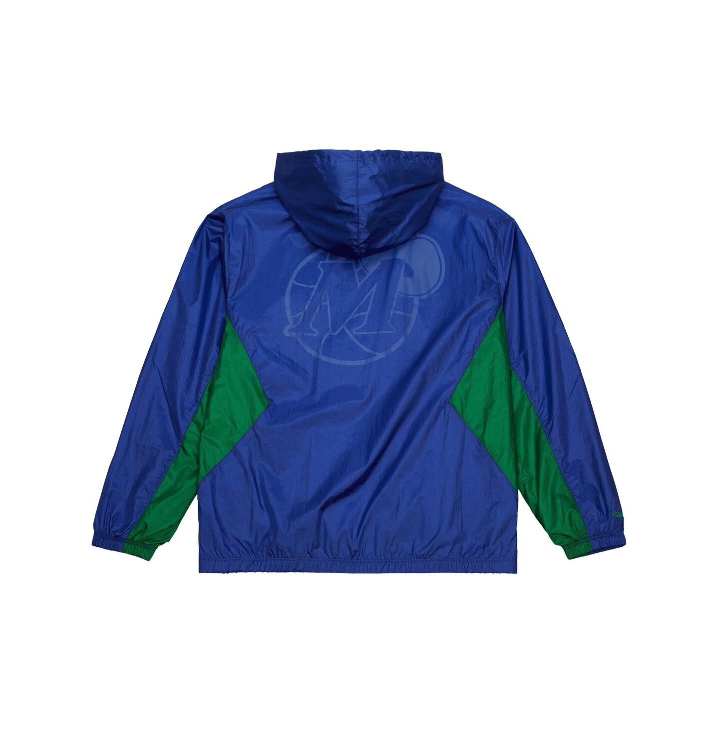 Мужская куртка Mitchell & Ness Blue Dallas Mavericks Playmaker Full-Zip Windbreaker — фото 2