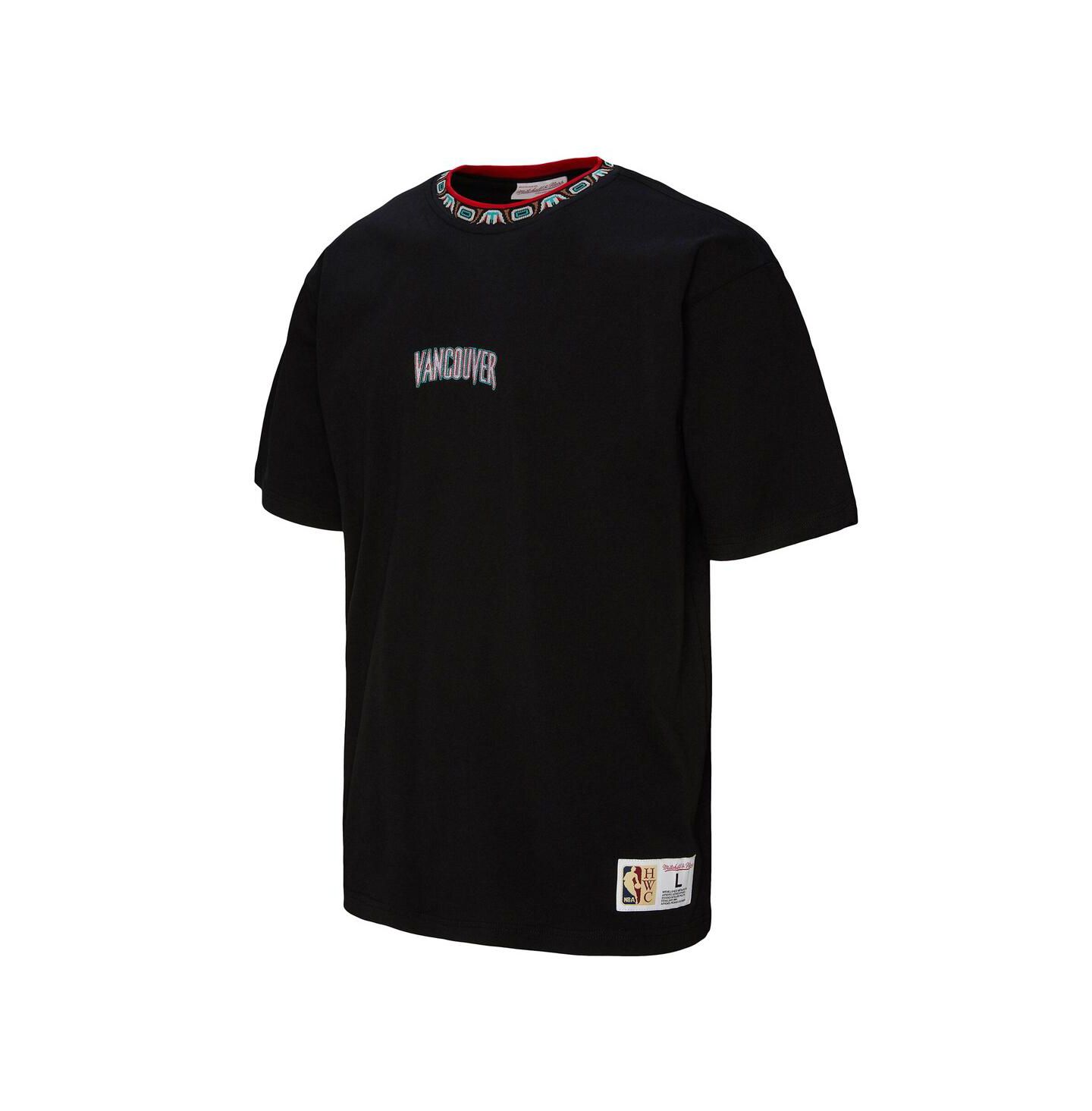 Футболка Mitchell & Ness Black Vancouver Grizzlies Playmaker Logo — фото 2