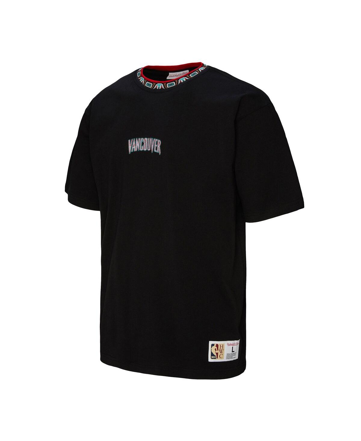 Mitchell & Ness Men's And Women's Black Vancouver Grizzlies Playmaker Logo T-shirt In Black