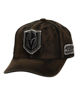 Mitchell & Ness - Men's Black Vegas Golden Knights Downtown Snow Wash Pro-Crown Adjustable Hat