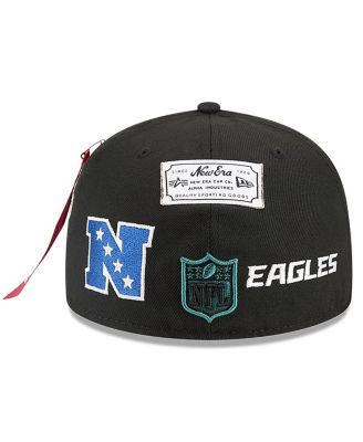 x Alpha Industries Men's Black Philadelphia Eagles 59FIFTY Fitted Hat