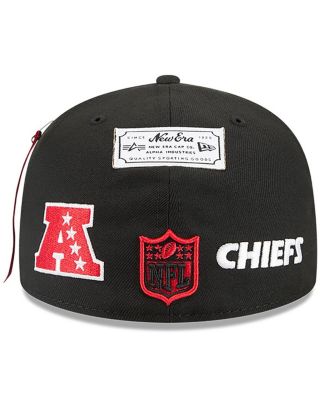 x Alpha Industries Men's Black Kansas City Chiefs 59FIFTY Fitted Hat