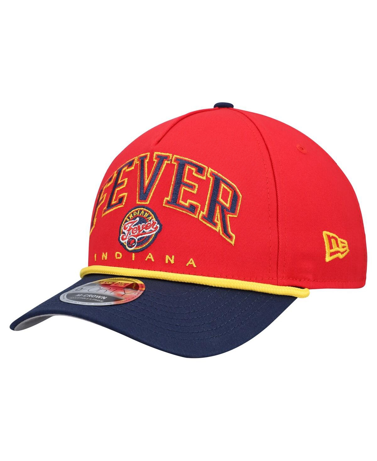 New Era Men's Red Indiana Fever Bold Arch Coolera 9forty A-frame M-crown Adjustable Hat In Red