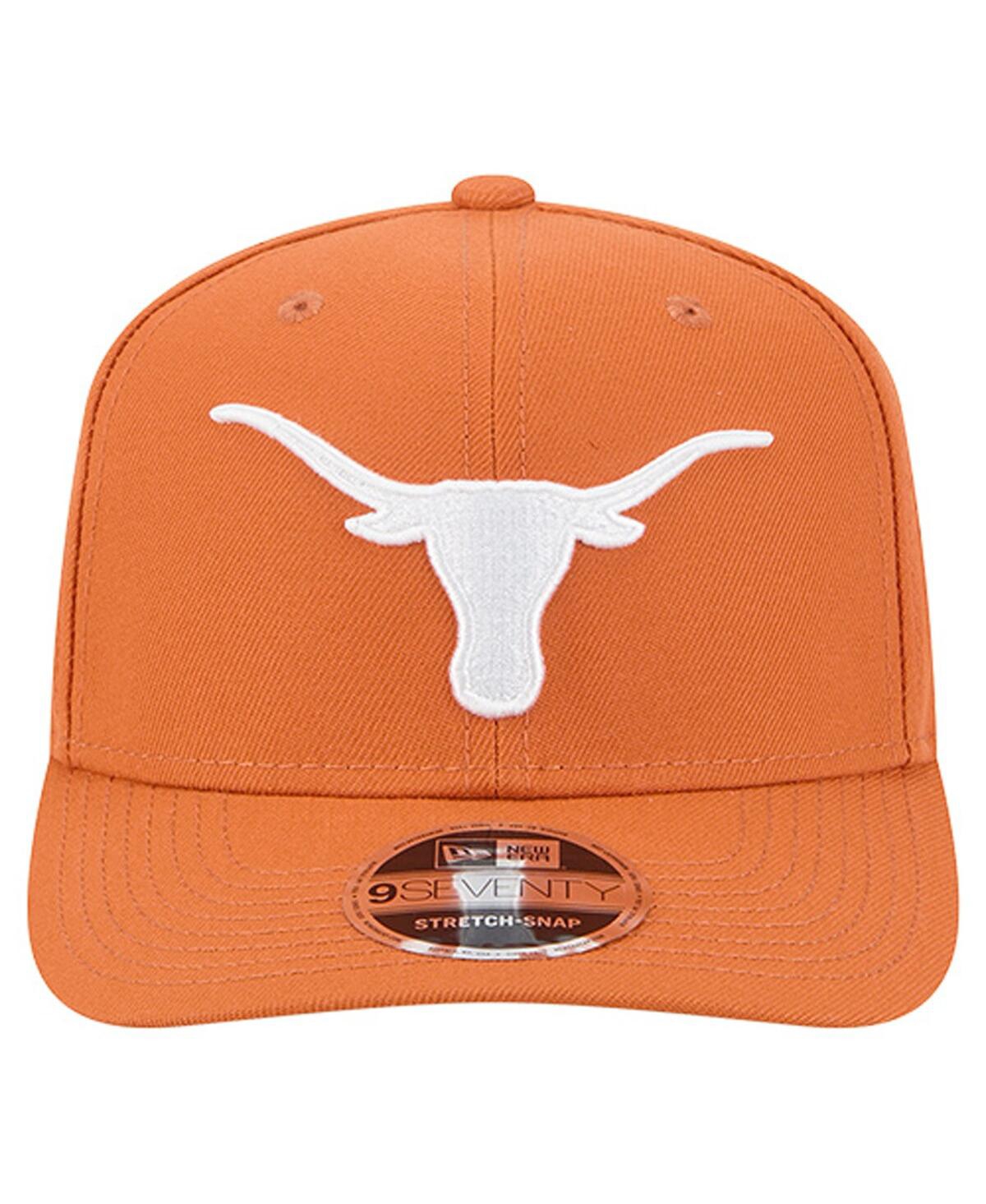 New Era Men'sâ Texas Orange Texas Longhorns Low Profile 9fifty Snapback Hat In Black