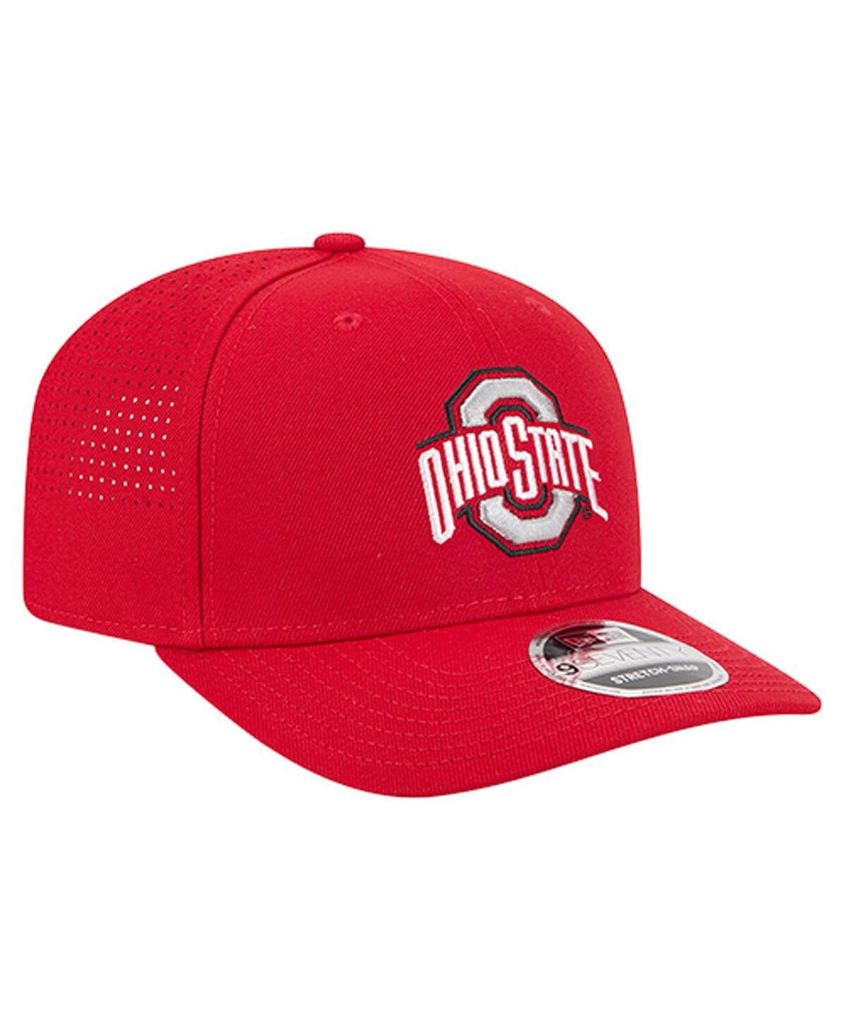New Era Men's Scarlet Ohio State Buckeyes Team 9seventy Adjustable Hat In Purple