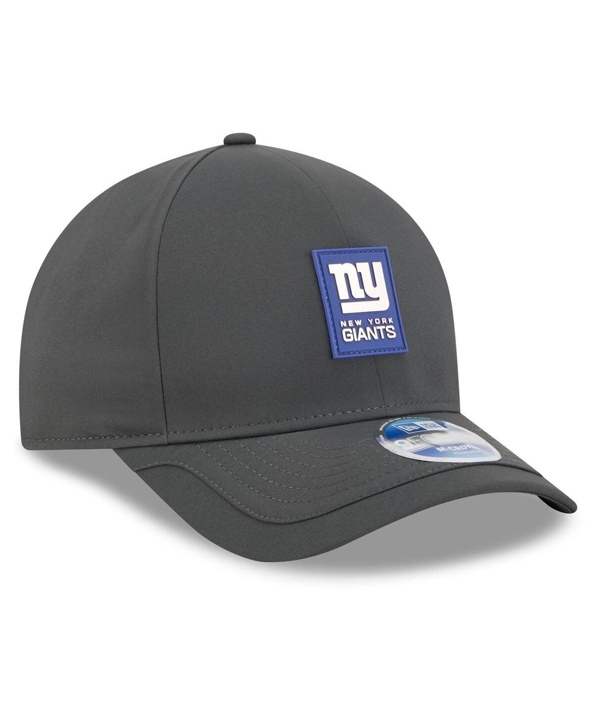 New Era Men's Charcoal New York Giants 2025 Sideline Cold Weather 9forty M-crown Adjustable Hat In Black