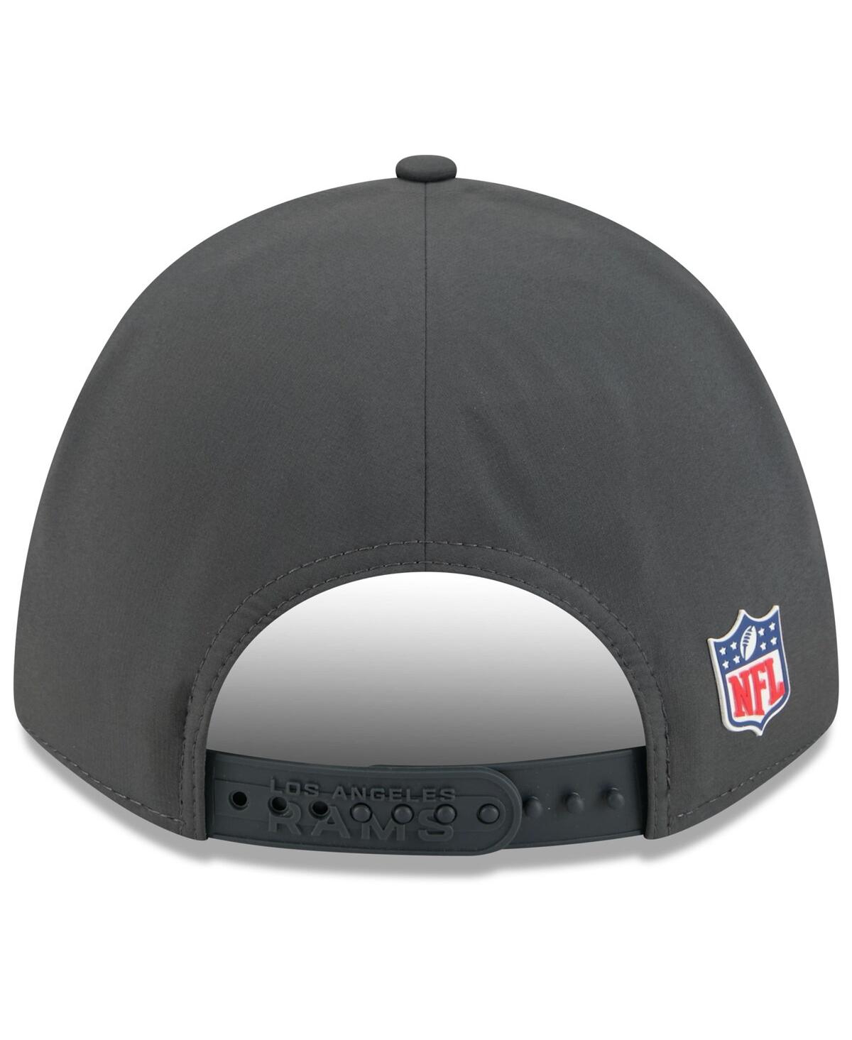 New Era Men's Charcoal Los Angeles Rams 2025 Sideline Cold Weather 9FORTY M-Crown Adjustable Hat