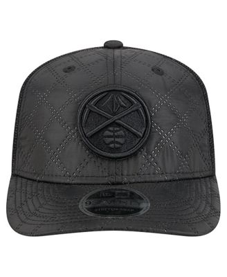 Men's Black Denver Nuggets Quilted 9SEVENTY Trucker Adjustable Hat