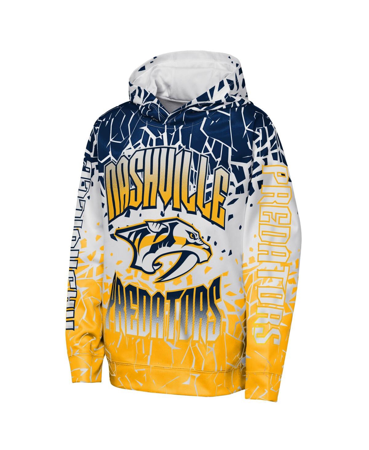 Outerstuff Big Boys and Girls Navy Nashville Predators Frozen Frenzy Hoodie