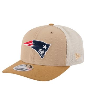 New Era - Men's Light Beige New England Patriots Two-Tone Trucker 9SEVENTY Adjustable Hat