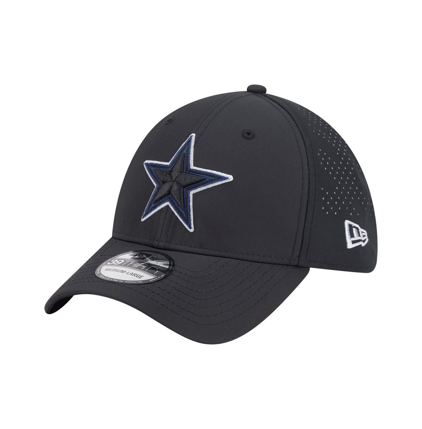 Мужская кепка New Era Black Dallas Cowboys 39THIRTY Flex Hat — фото 1