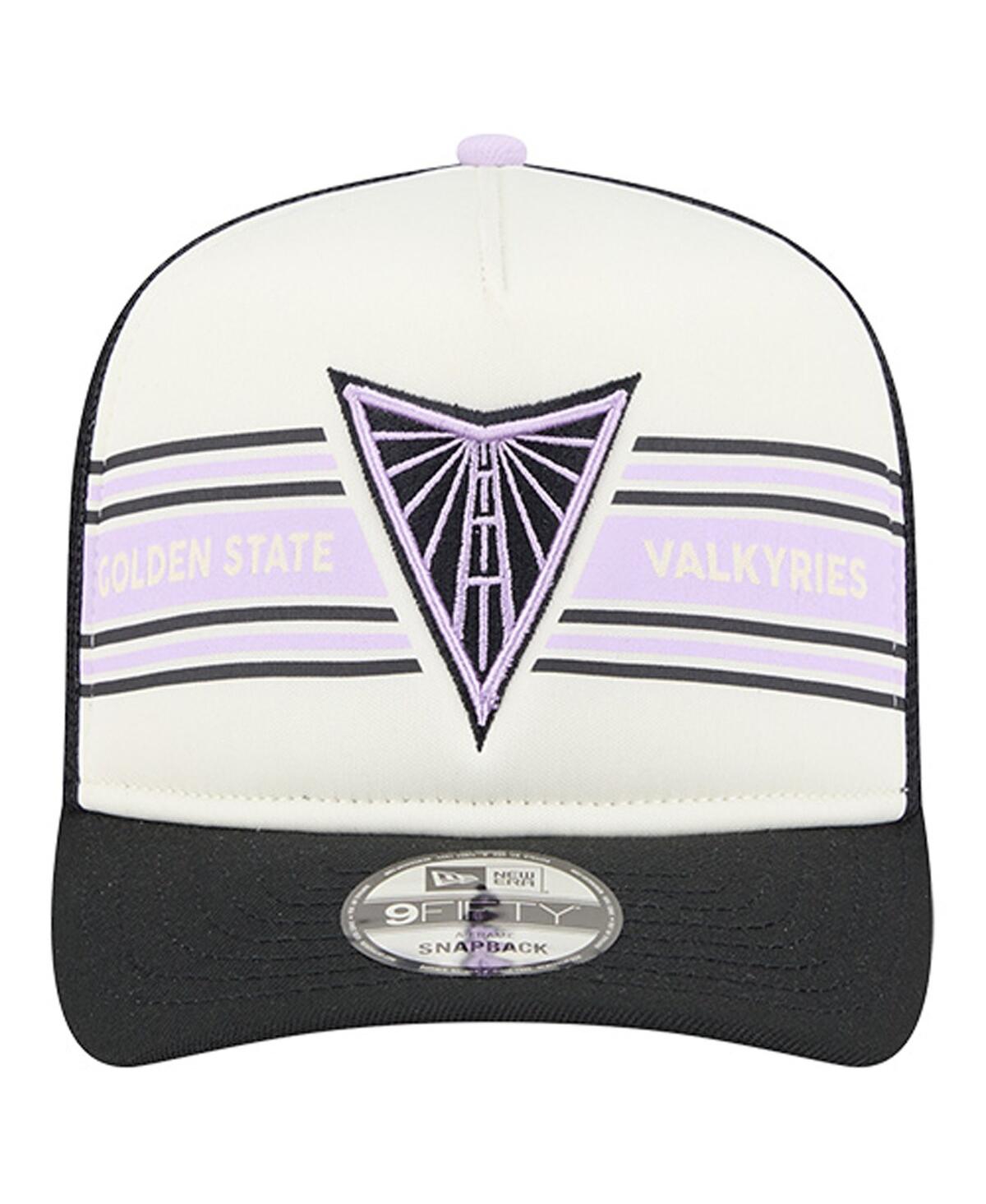 New Era Men's And Women's White/eclipse Black Golden State Valkyries Banner Foam Front 9fifty A-frame Adjust