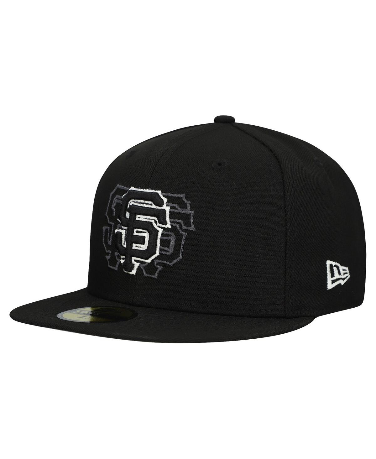 New Era Men's Black San Francisco Giants Tri-Hit 59FIFTY Fitted Hat