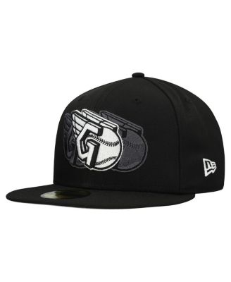 New Era - Men's Black Cleveland Guardians Tri-Hit 59FIFTY Fitted Hat