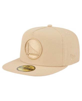 New Era - Men's Khaki Golden State Warriors Color Pack A-Frame 59FIFTY Fitted Hat
