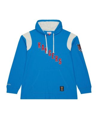 Mitchell & Ness - Men's Blue/White New York Rangers Centennial Lightweight Thermal Hoodie