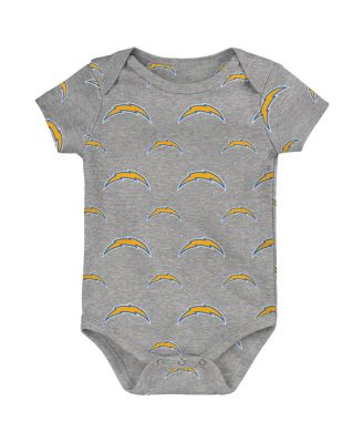 Newborn 3-Piece Los Angeles Chargers Little Tike Bodysuit Set
