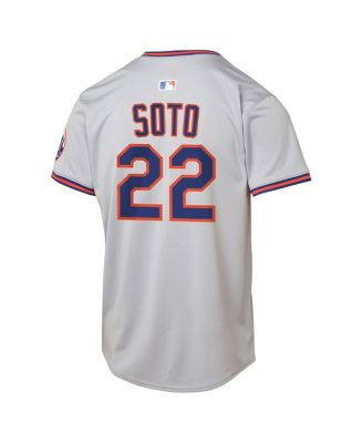 Big Boys and Girls Juan Soto Gray New York Mets Limited Player Jersey
