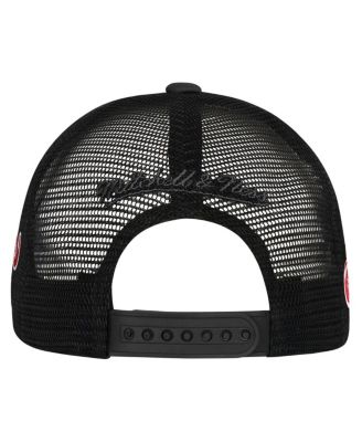 Big Boys and Girls White Detroit Red Wings Mascot Adjustable Trucker Hat