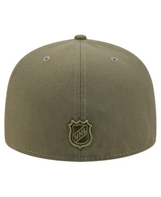 Men's Olive New Jersey Devils Military Appreciation Flag 59FIFTY Fitted Hat