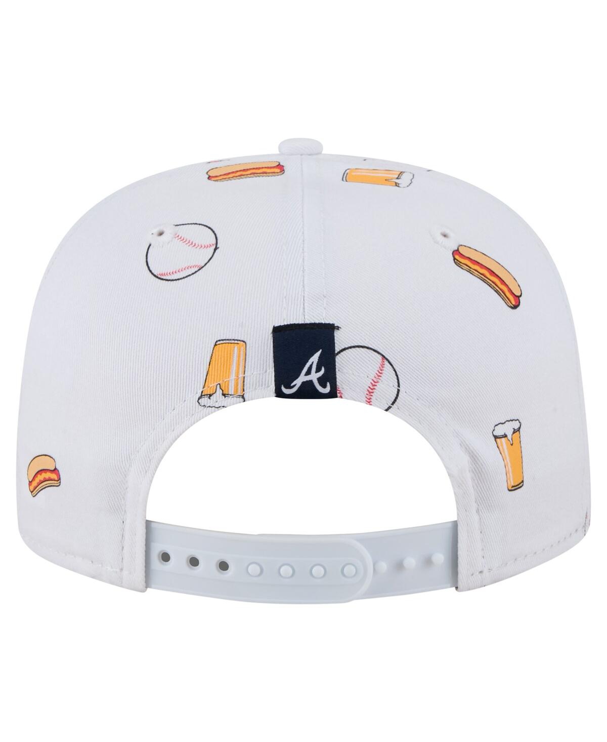 New Era Men's White Atlanta Braves Team Cheer Rope 19TWENTY Adjustable Hat