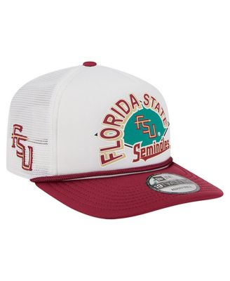 New Era - Men's White Florida State Seminoles Diamond 19TWENTY Golfer Adjustable Hat