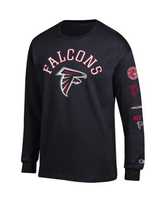 Men's Black Atlanta Falcons Seal Long Sleeve T-Shirt