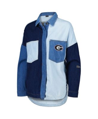Women's Denim Georgia Bulldogs Multi-Hit Hometown Full-Snap Jacket