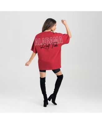 Women's Crimson Alabama Crimson Tide Oversized Back at Ya T-Shirt