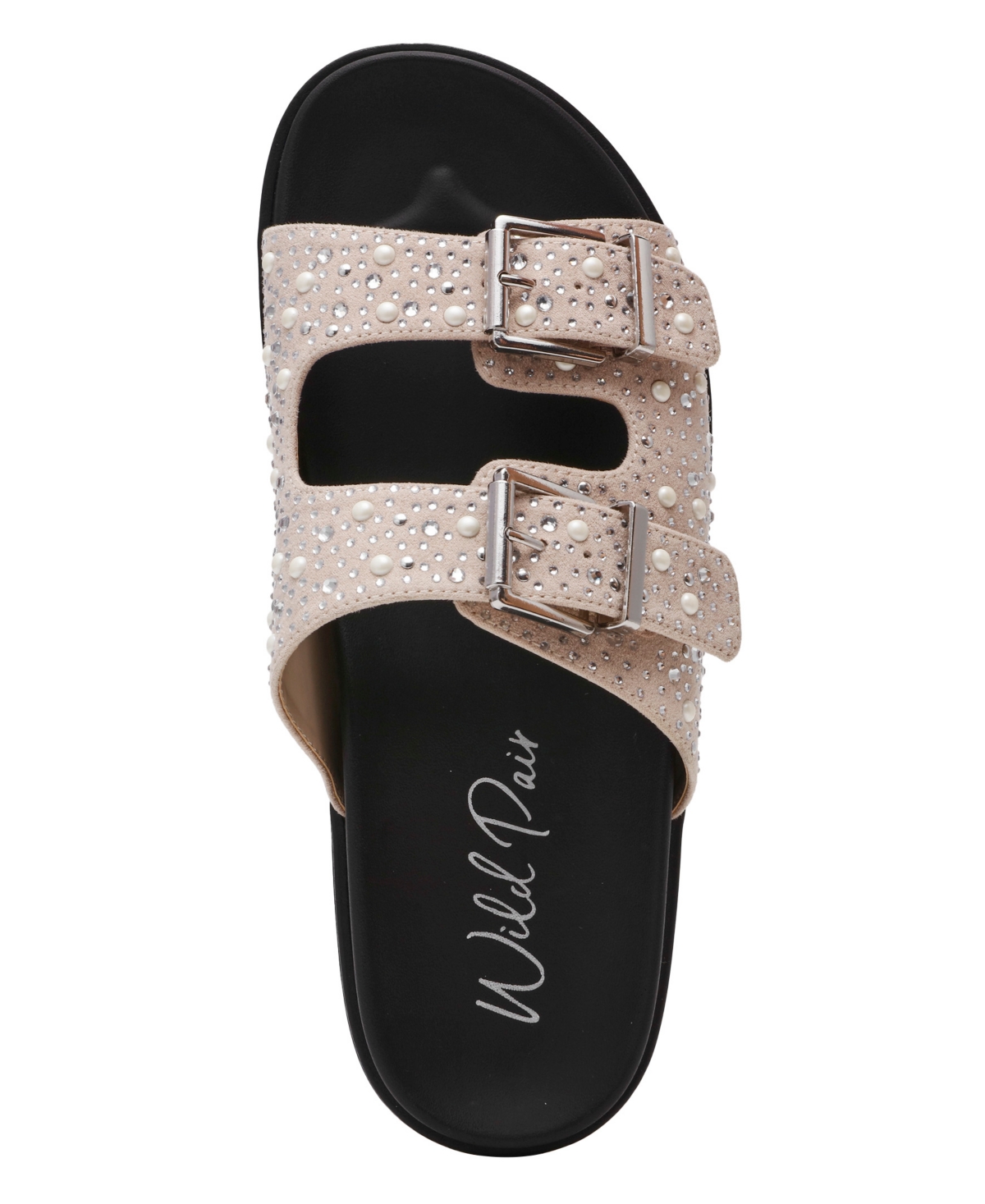 Wild Pair Women's Maagda Round Toe Slip On Sandals, Macy's Exclusive In White