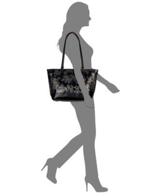 Meka Bark Leaves Textured Tote Bag