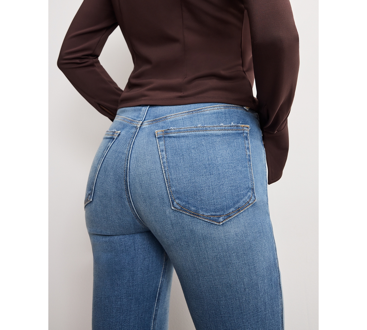 Good American Women's Good Baggy High-rise Jeans, Regular And Plus In Blue
