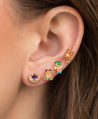 Crystal Multi-Color Disney Alice in Wonderland Earring Set
