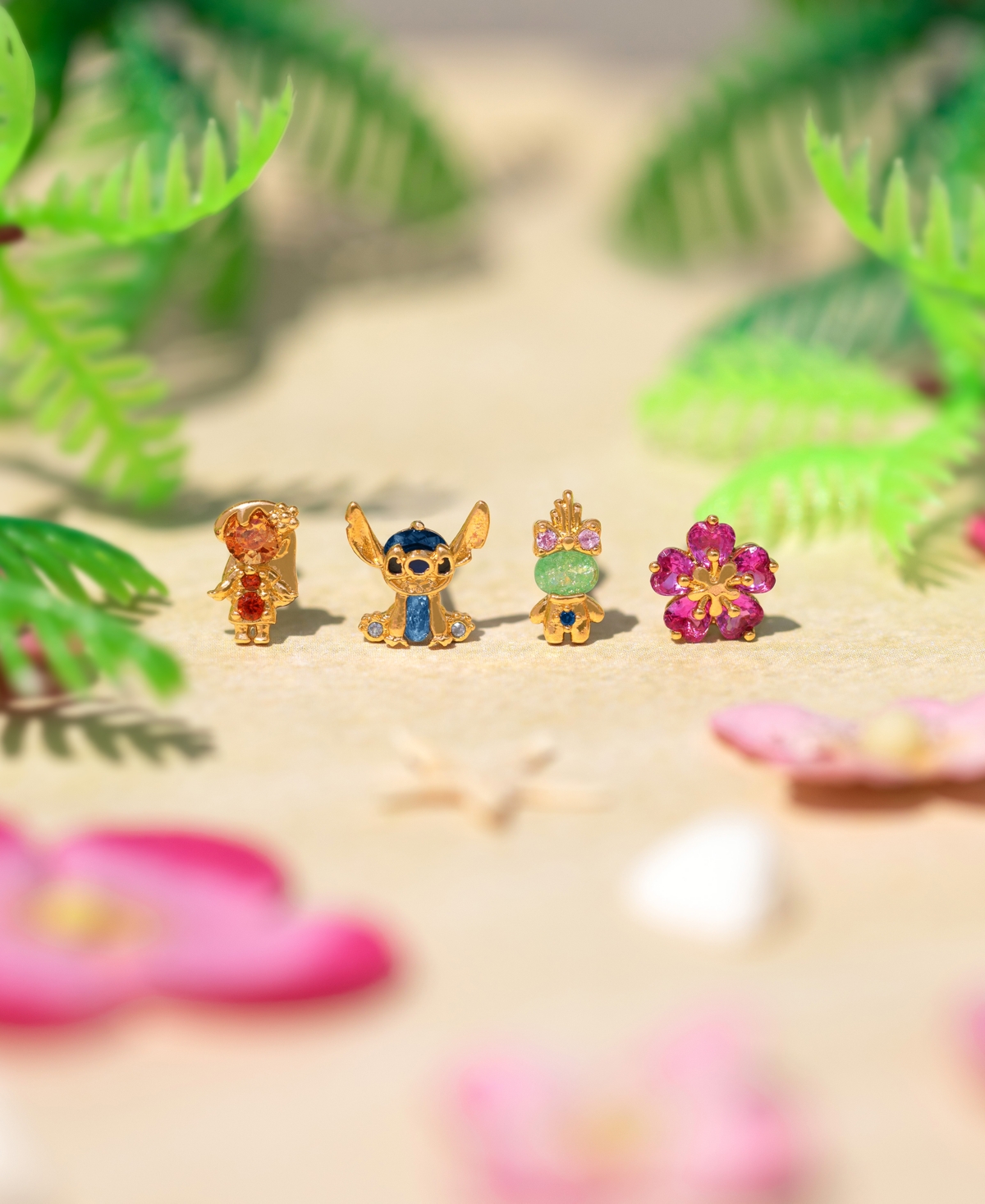 Girls Crew Crystal Disney Lilo Stitch Earring Set