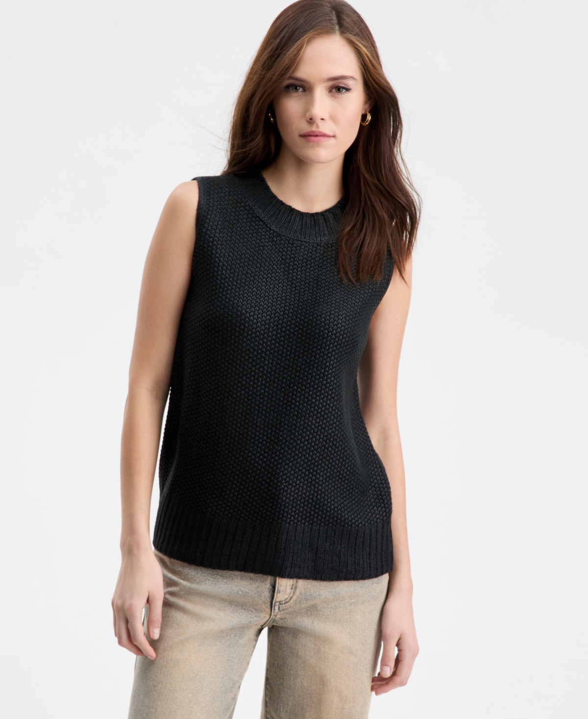 Bar Iii Women's Shine Sleeveless Sweater, Macy's Exclusive