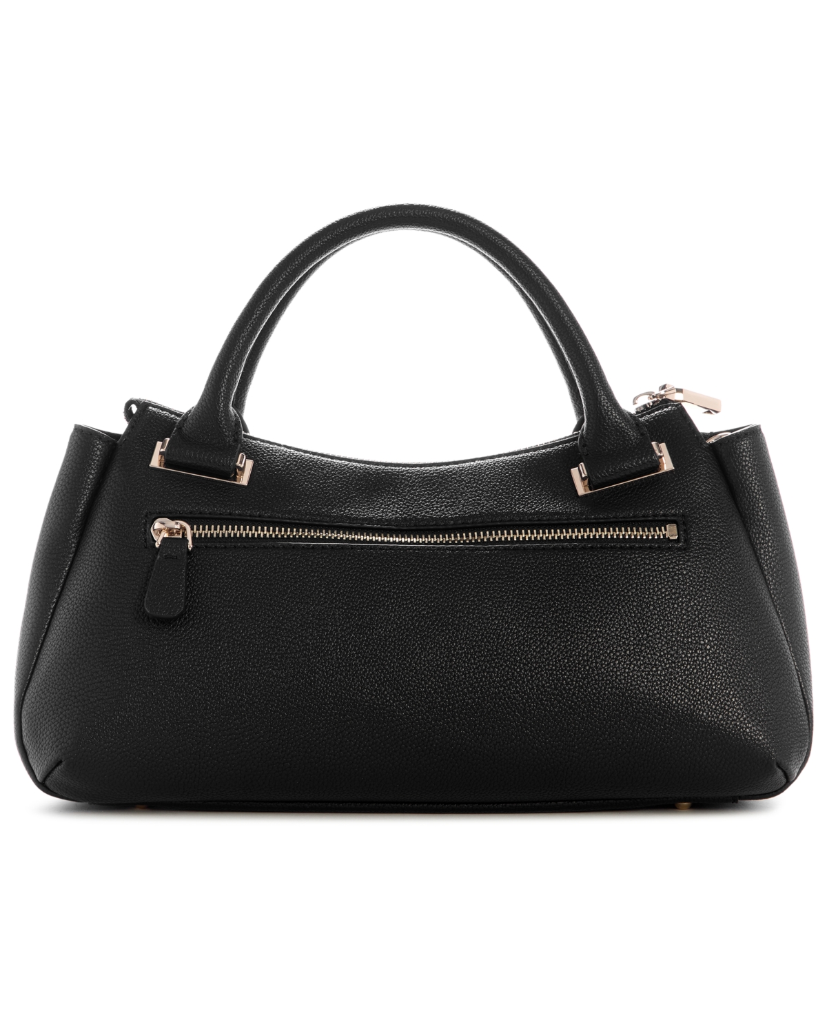 Guess Evie Triple Compartment Medium Satchel Bag In Black