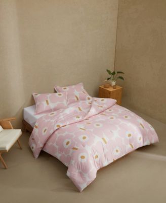 Unikko Cotton 3-Pc. Duvet Cover Set, Full/Queen