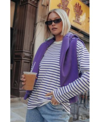 Logo Wave Stripe Longsleeve Tee